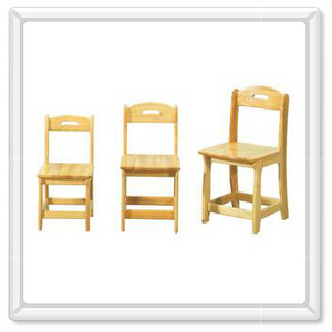 원목 고무 나무 의자 (의자높이선택)