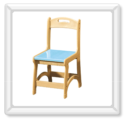 칼라옥색의자(유치부)(앉은높이300) 
